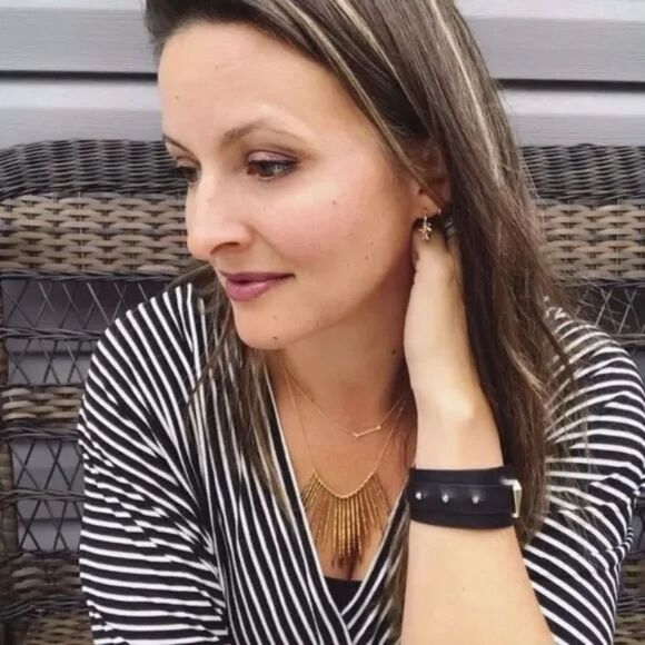 Stella & Dot Kari Fringe Necklace Gold Spikes Pulley Chain 32” Adjustable - Picture 10 of 10